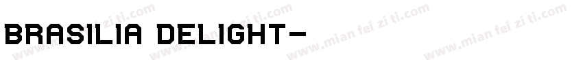 brasilia delight字体转换
